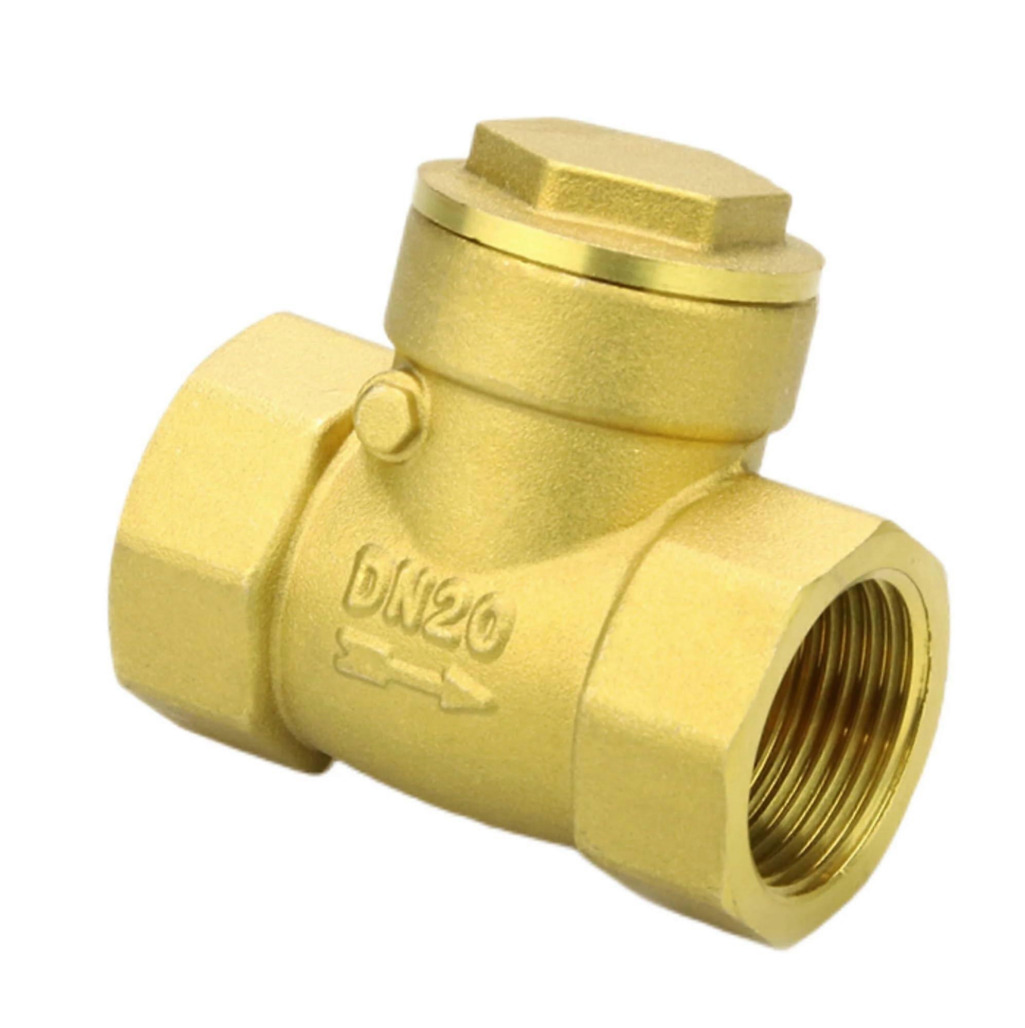 2-1/2 Inch Brass Check Valve with Female Thread, Horizontal Design for Water Pipes, Durable and Reliable Plumbing Solution