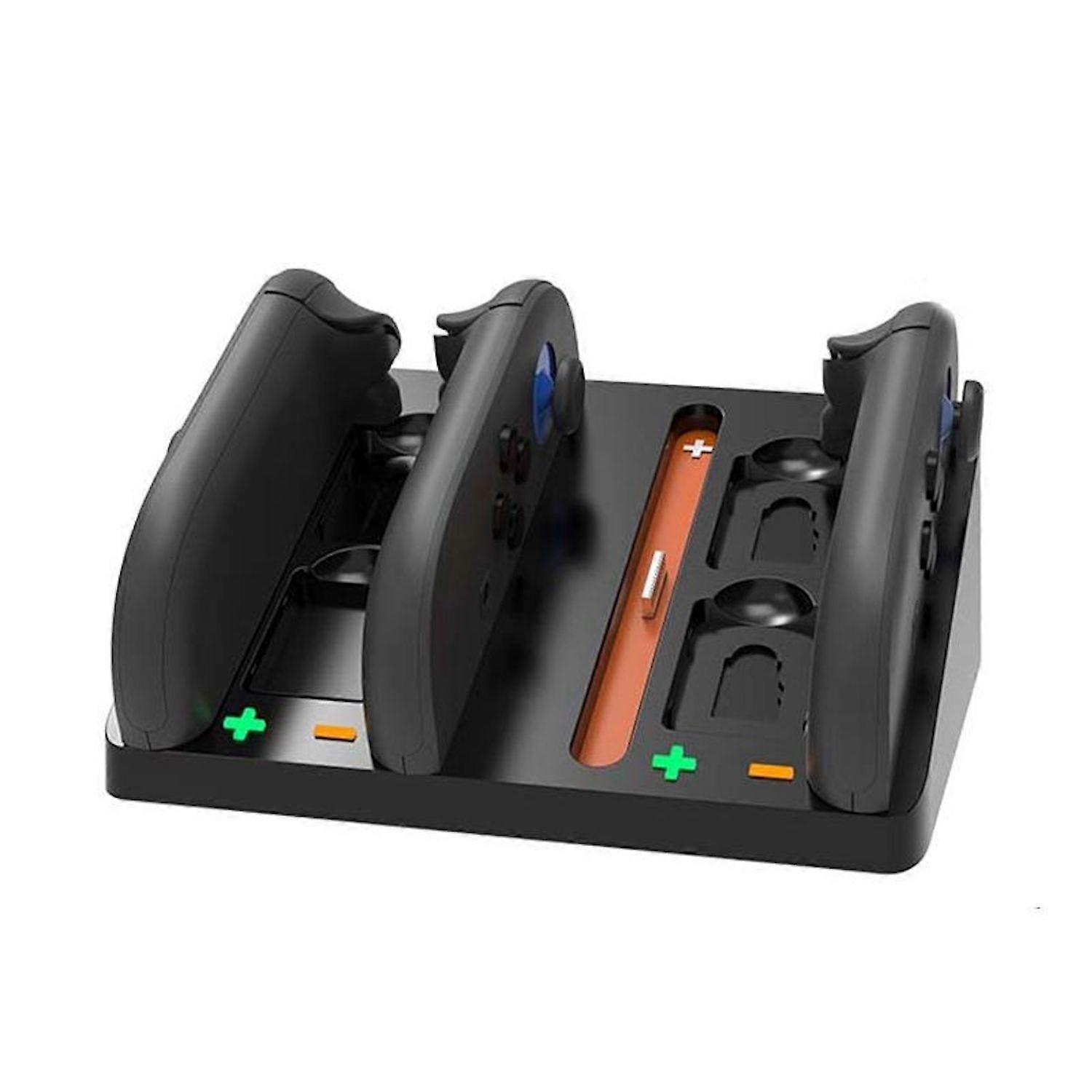 适用于 Nintendo Switch 2 Joy-Con 4 合 1 充电底座,带扑克牌插槽