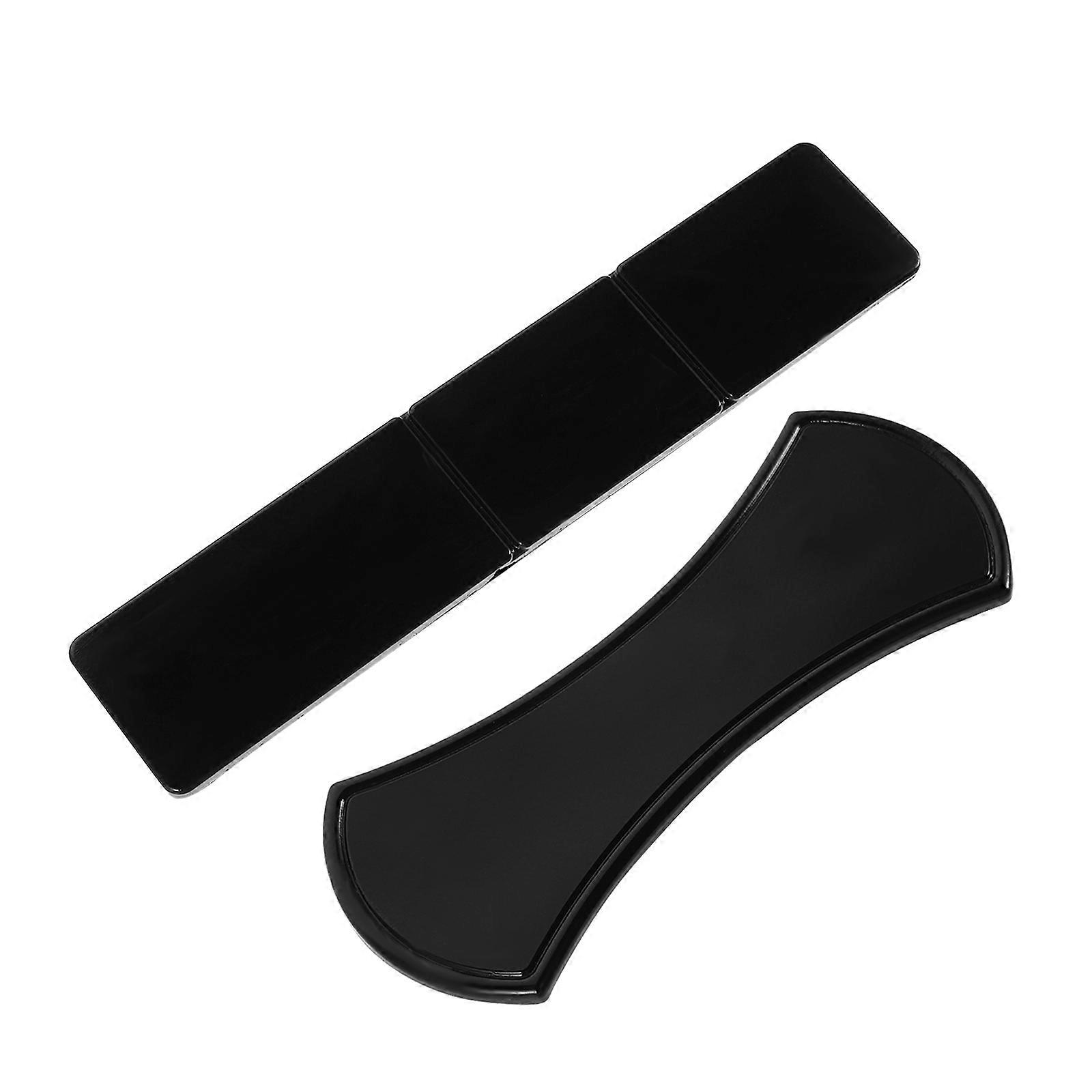 Car Dashboard Accessory Non Slip Sticky Mat For Driving Office Home Use 5.9X1.2X0.2In Adhesive 2Pcs