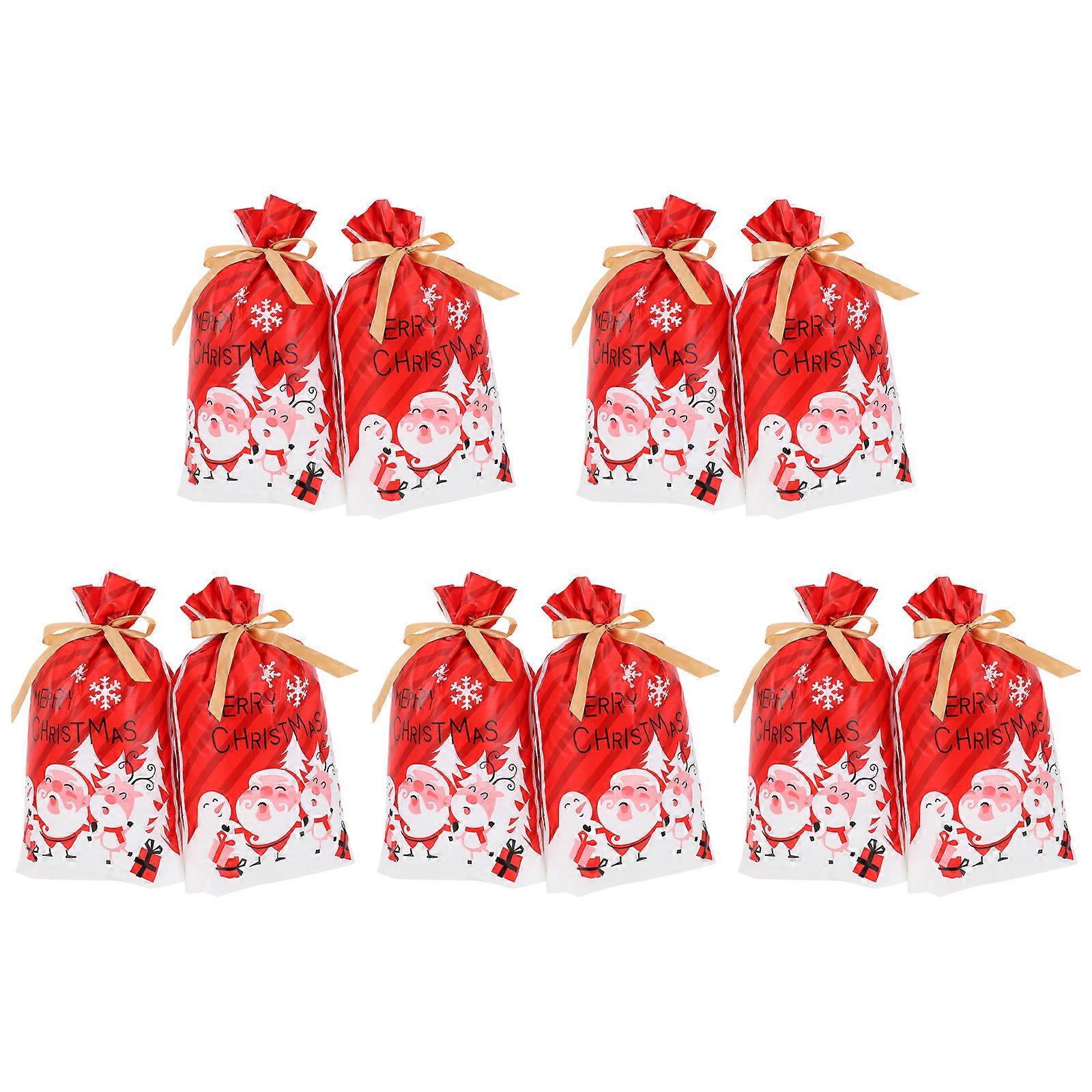 Practical gift pouches with a drawstring feature, great for festive occasions