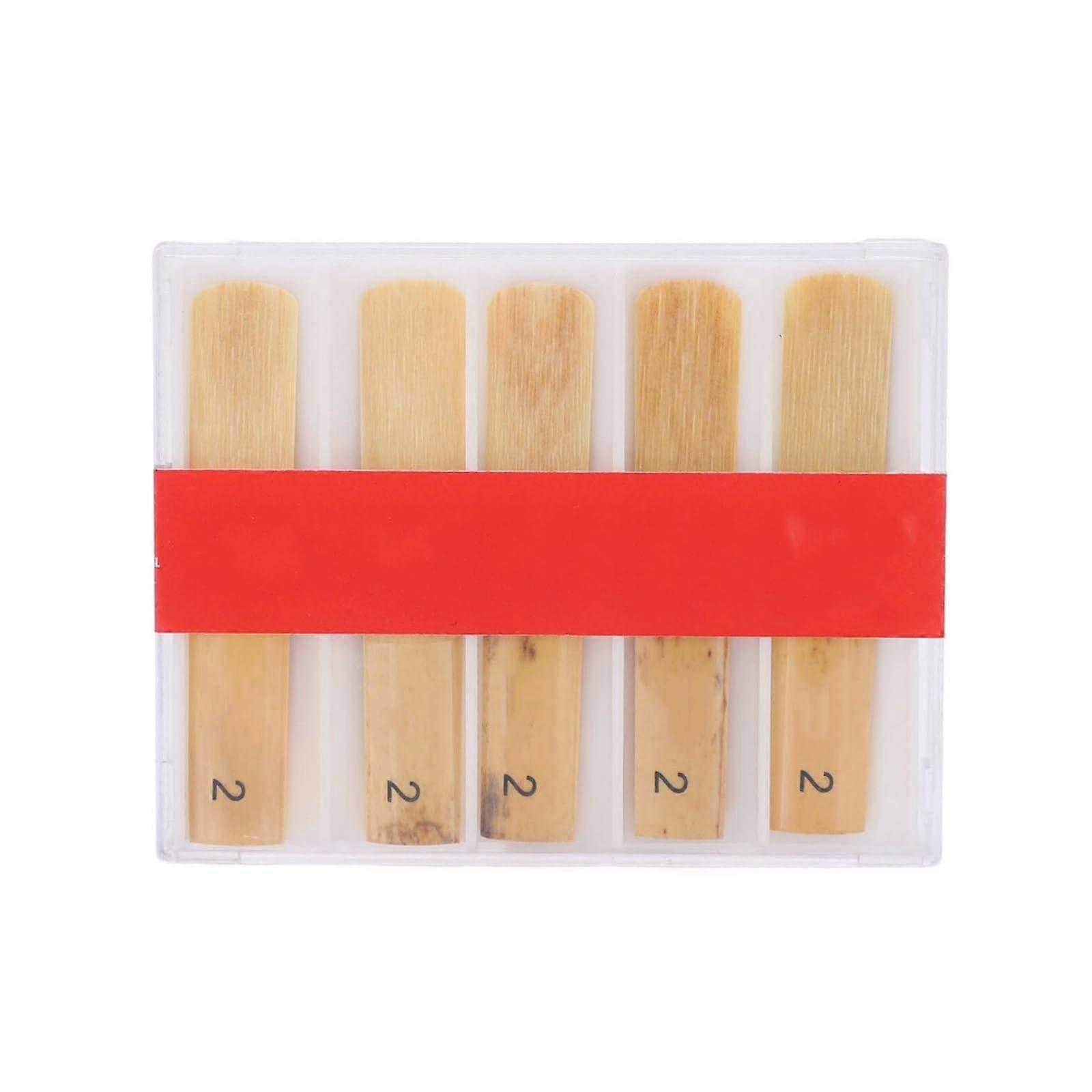 Bflat clarinet, clarinet reed, No. 2.5, No. 2, No. 3, 10piece musical instrument accessory in transparent box (Color: Reed No. 2)