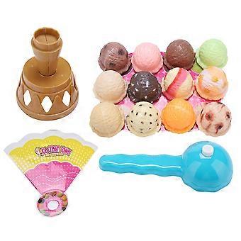 Plastic Stacking Ice Cream Toy ncing Game with Scooper for Kid Child