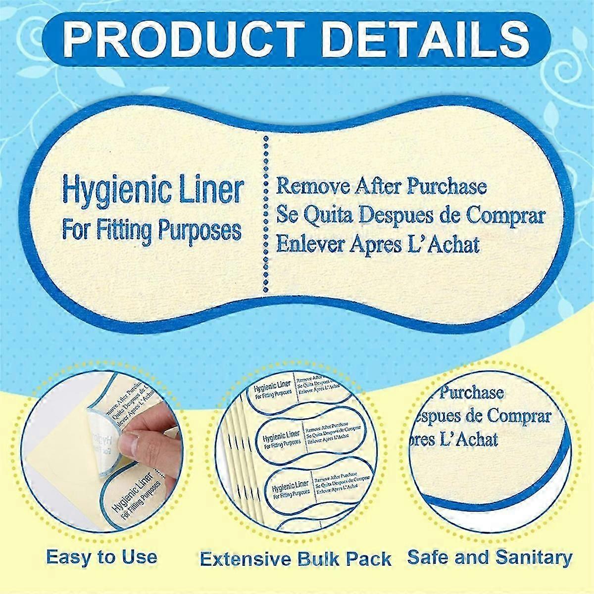 Adhesive Protective Hygiene Try on Stickers Hygienic Liner Bulk