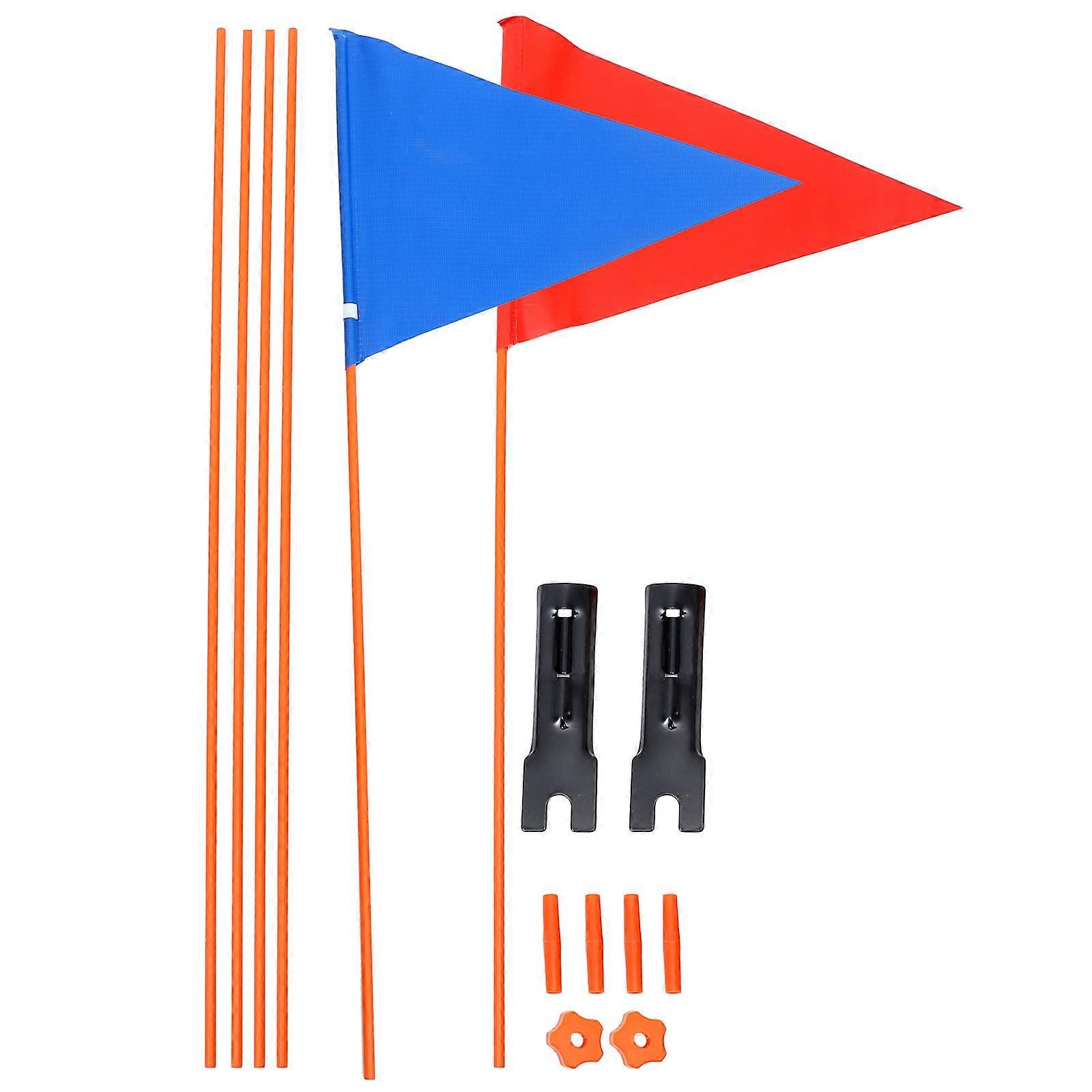 Bike Safety Flag for Display with High Strength Polyester and Fiberglass Assorted Color Lightweight Compact Portable
