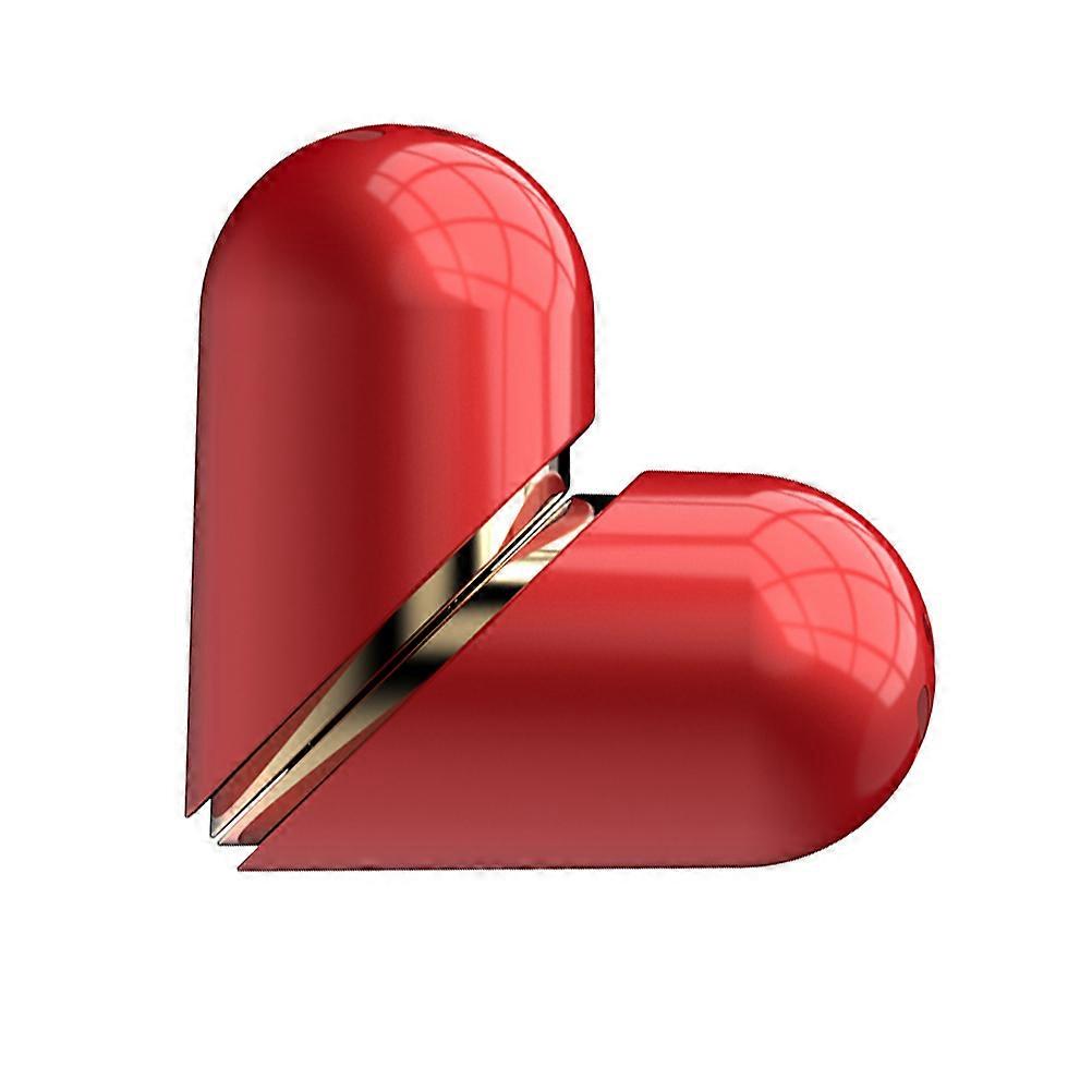 Chic Heart Shaped Car Aromatherapy Diffuser Air Freshener for Decoration Red ABS Set