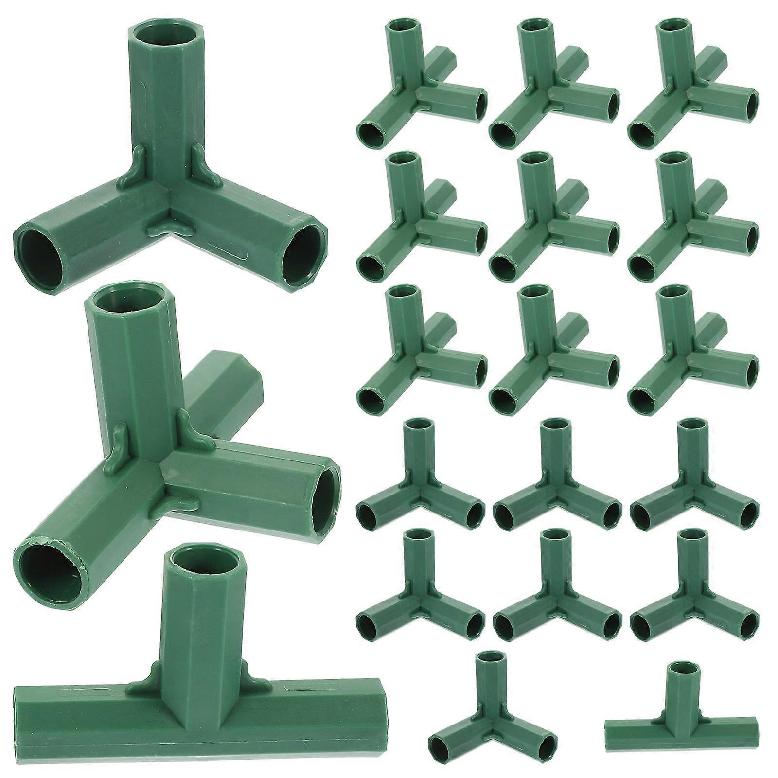 20Pcs Gardening Greenhouse Frame Building Connector for Frames Construction