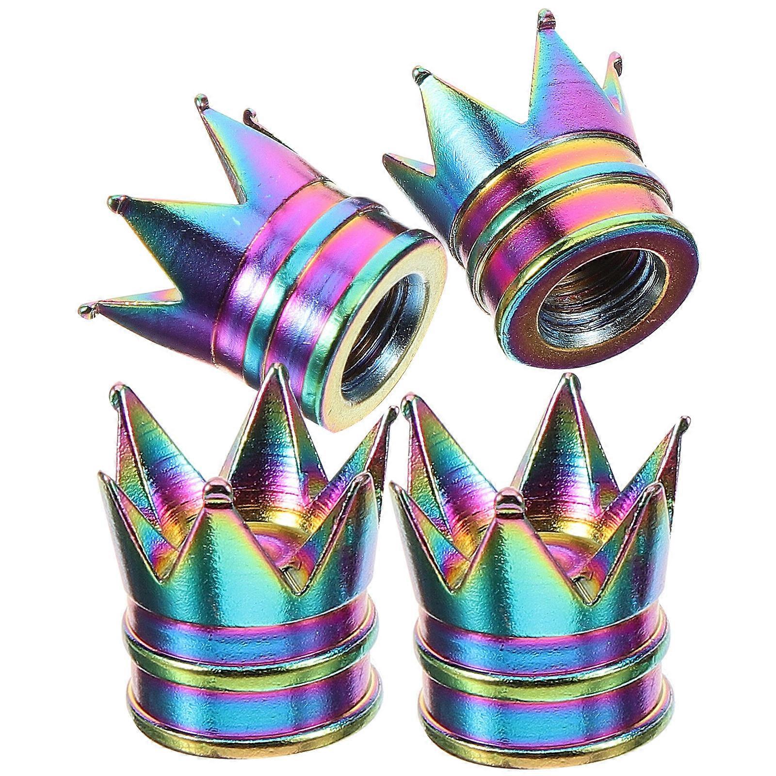 4pcs Aluminum Alloy Tire Valve Stem Caps Vibrant Color Protective Covers for Cars, Trucks, SUVs Easy Installation, Dustproof Design to Safeguard