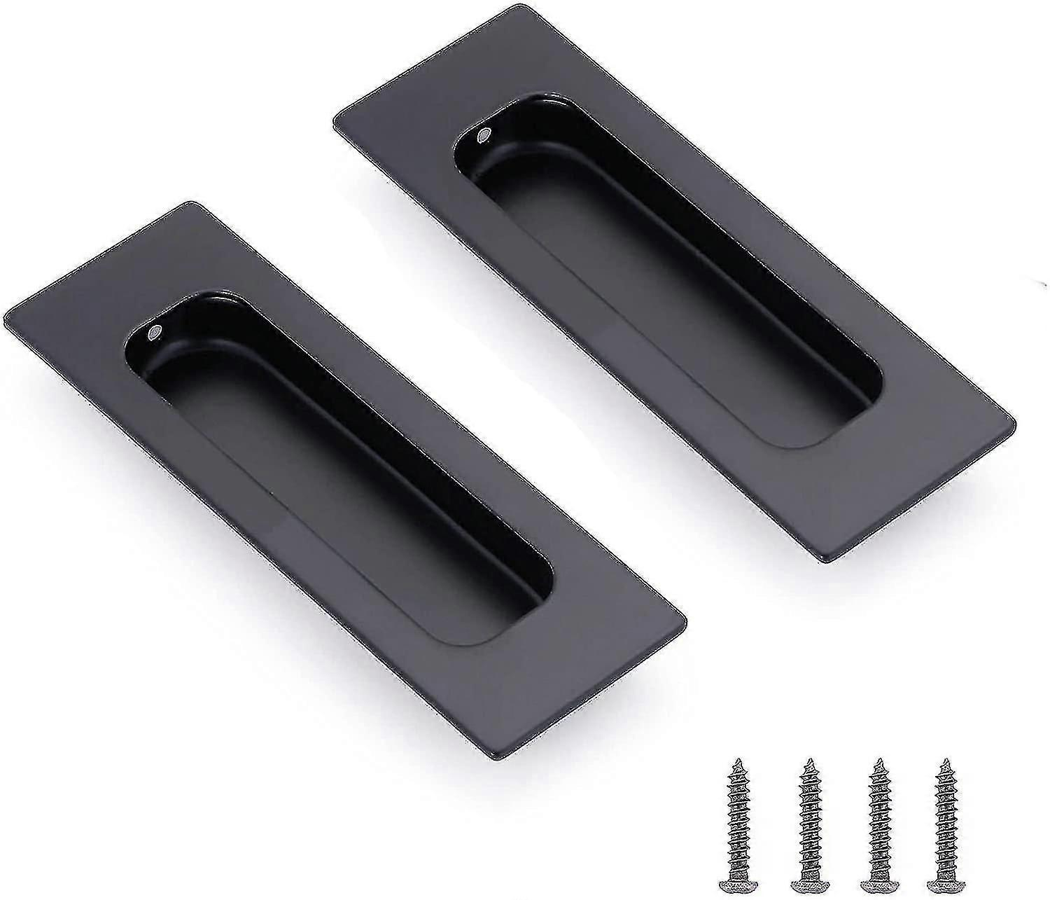 Pieces Stainless Steel Shell Handle Hidden Furniture Handles Drawer Handles Vintage Sliding Door Handle Oval Inset Handle With Screw For Cabinets/ Sli