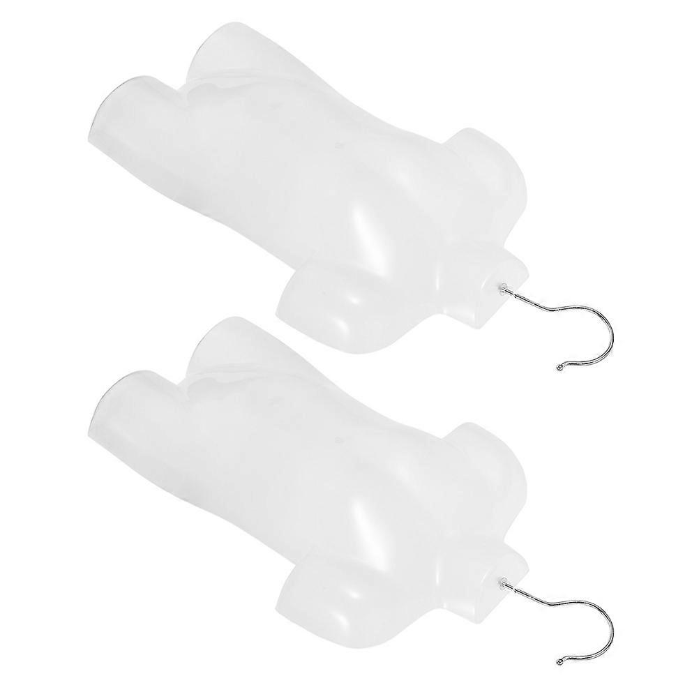 vit plast och metall barnkläder skyltdocka torso för visningsanvändning 2 stycken