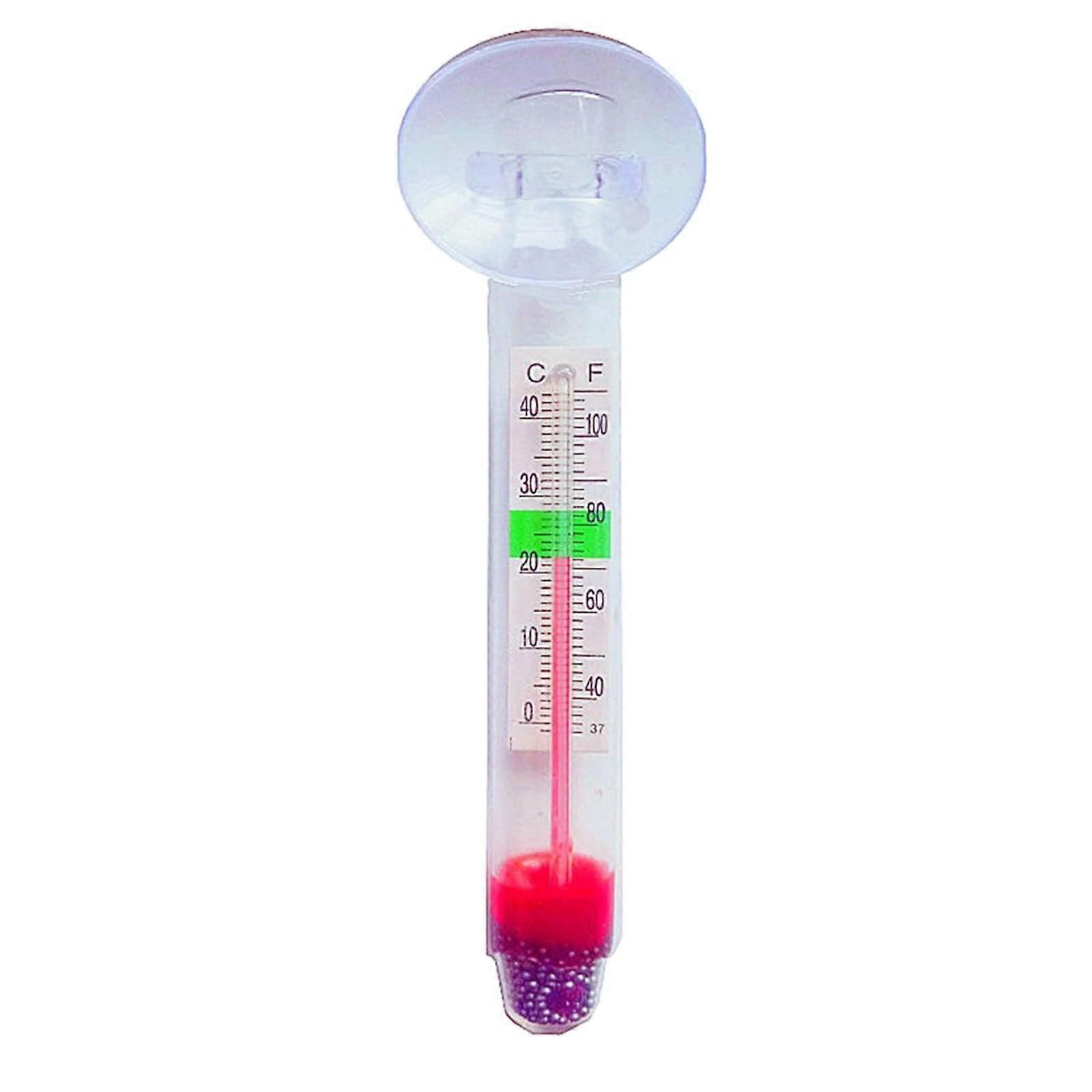 Fis H Aquarium Liquid Meter Glass Tube Shape Temperature Gauge 10ml White One Size Compatible with Aquariums