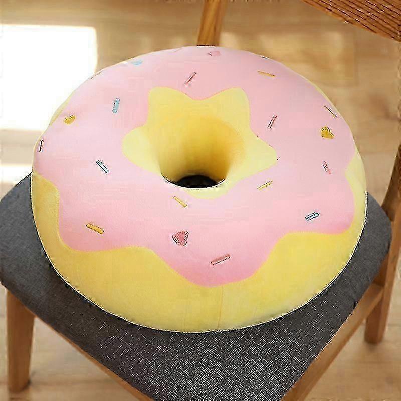 2025 Round Doughnut Back Stuffed Cushion Throw Plush Play Toy Doll For Chair Car