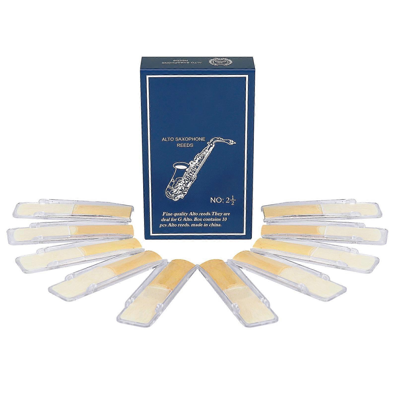 2025 Reed New 10pcs Durable From Beginners To Professionals Clear Sound 2.5 Clarinet E-flat Saxophone Independent Whistle
