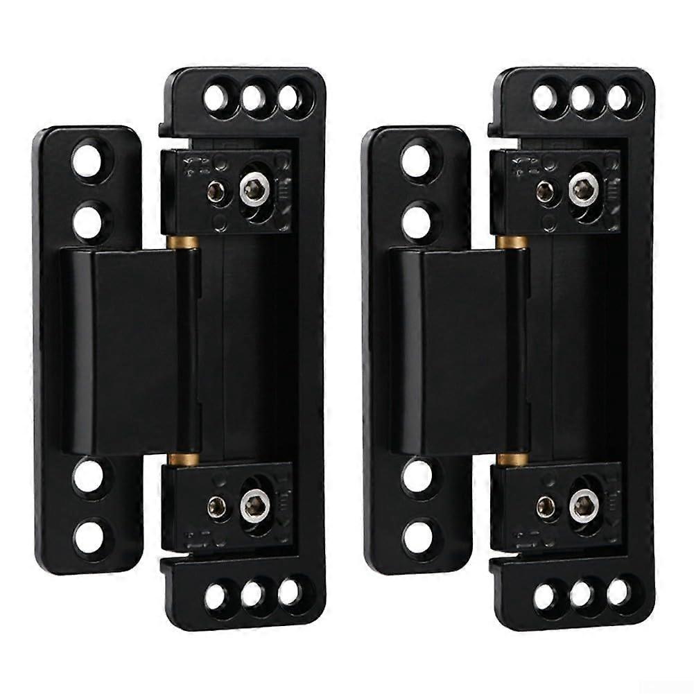 Zinc Alloy Invisible Hinges for Cabinets and Entry Doors, 2 Pack, Durable Design, Concealed Style