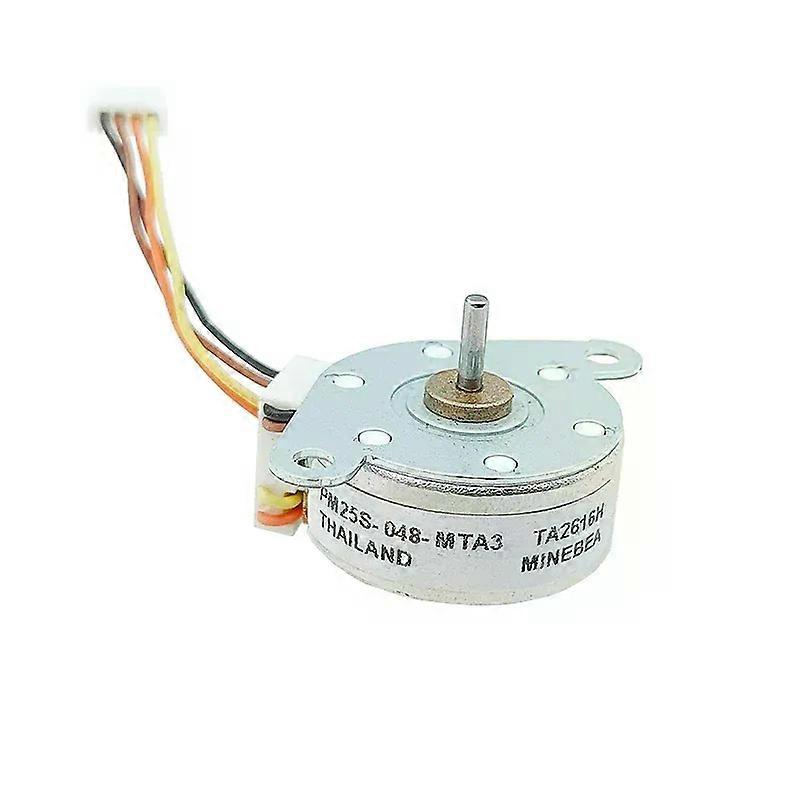 Minebea PM25S-048 Mini 25mm Round Thin Stepper Motor Micro 2-Phase 4-Wire Stepping Motor 75 Degree 2mm Shaft DIY Printer