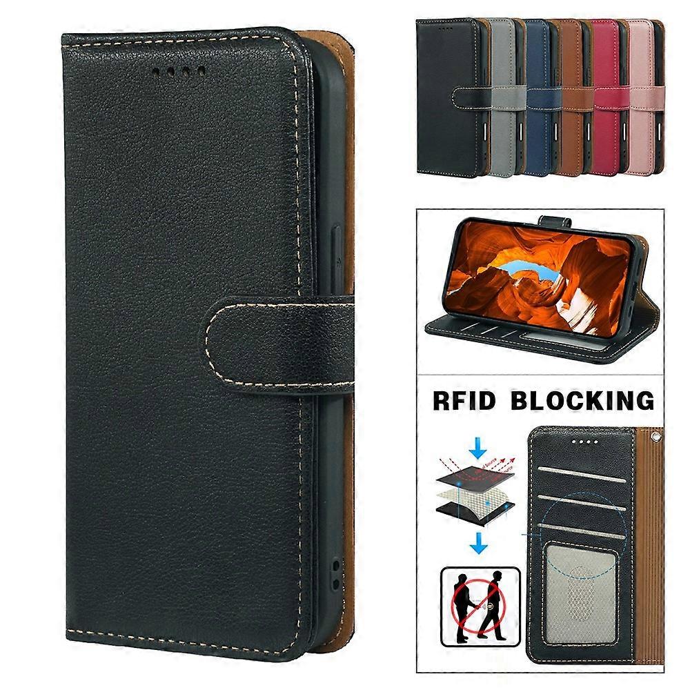 Coque En Cuir Texture Litchi Pour Xiaomi Poco F6 / Redmi Turbo 3 - Étui RFID Khazneh