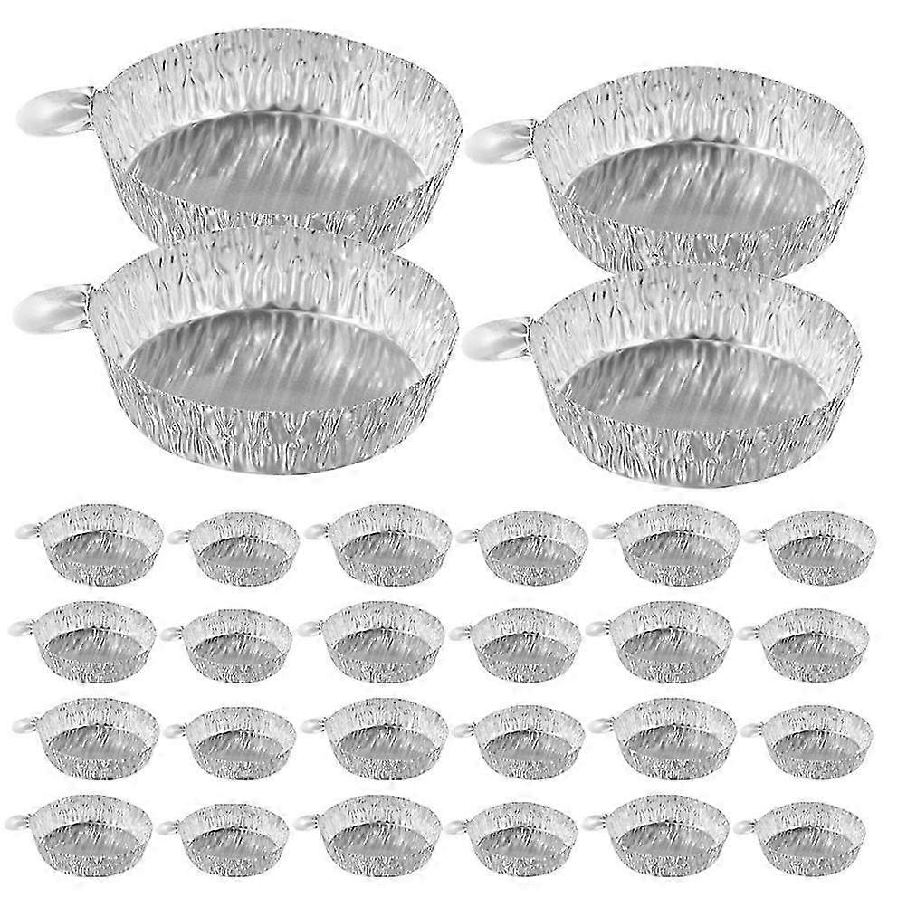 50 stks aluminiumfolie weegbakken Labs pannen monstertrays (30 ml, 42 ml