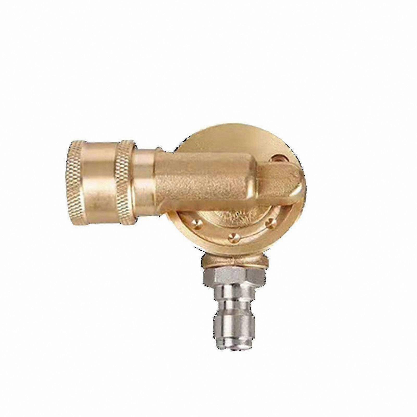 Rotating Spray Nozzle with Swivel Coupler, 1/4" Quick Connect, 240 Degree Rotation, 4500 PSI Max Pressure