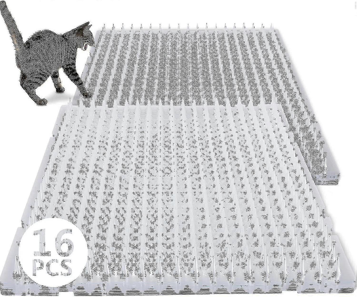 16 Pack Cat Repellent Outdoor Scat Mat με αιχμές για γάτες και σκύλους