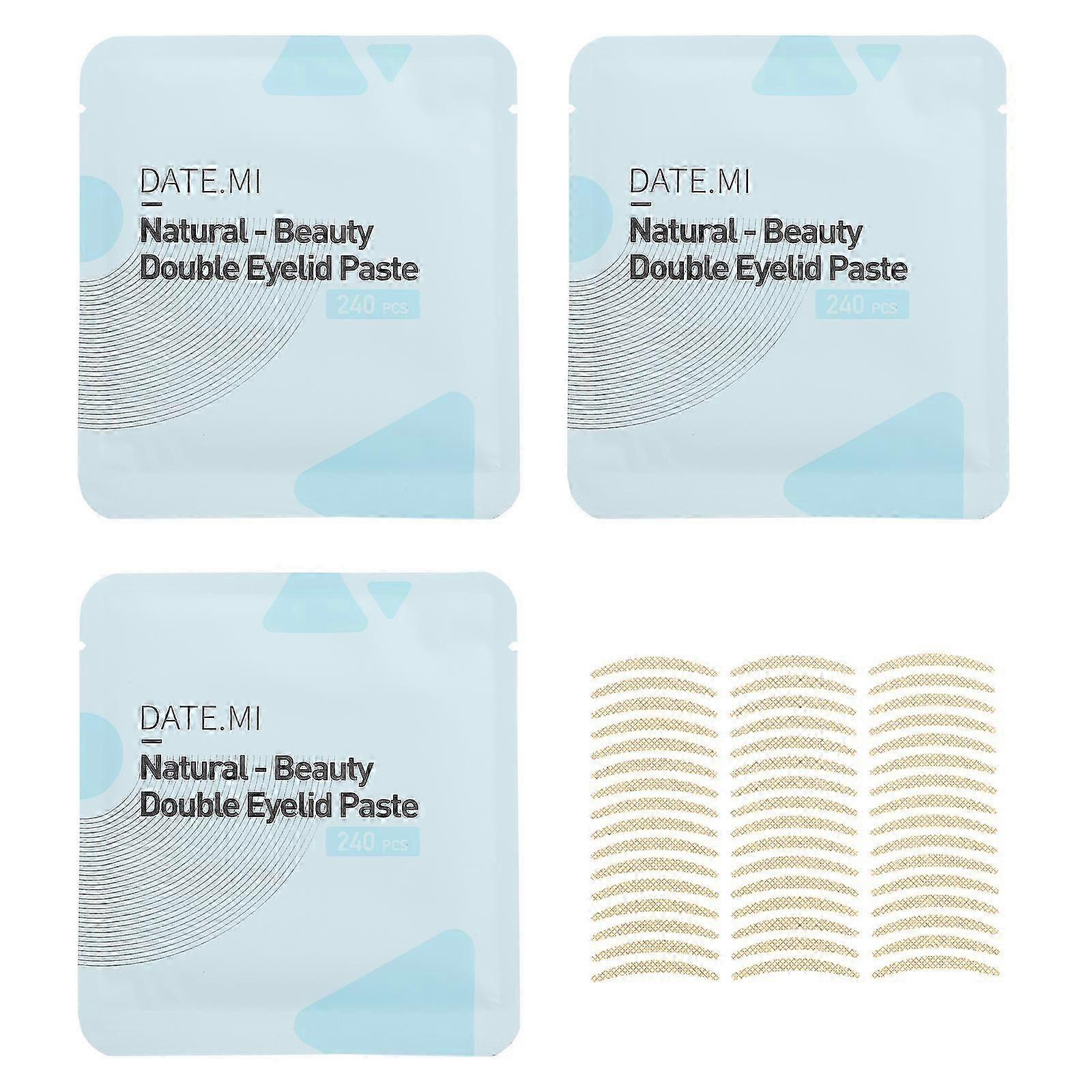 3 Sets of Invisible Eyelid Strips for Effortless Eye Makeup