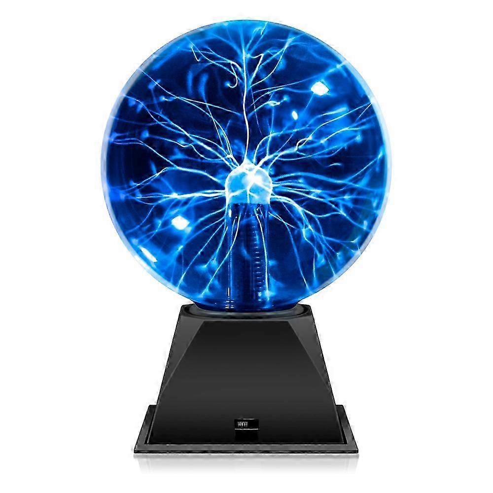 Plasma Ball Lamp 6 inch Science Toy Touch & Sound Sensitive Plasma Globe