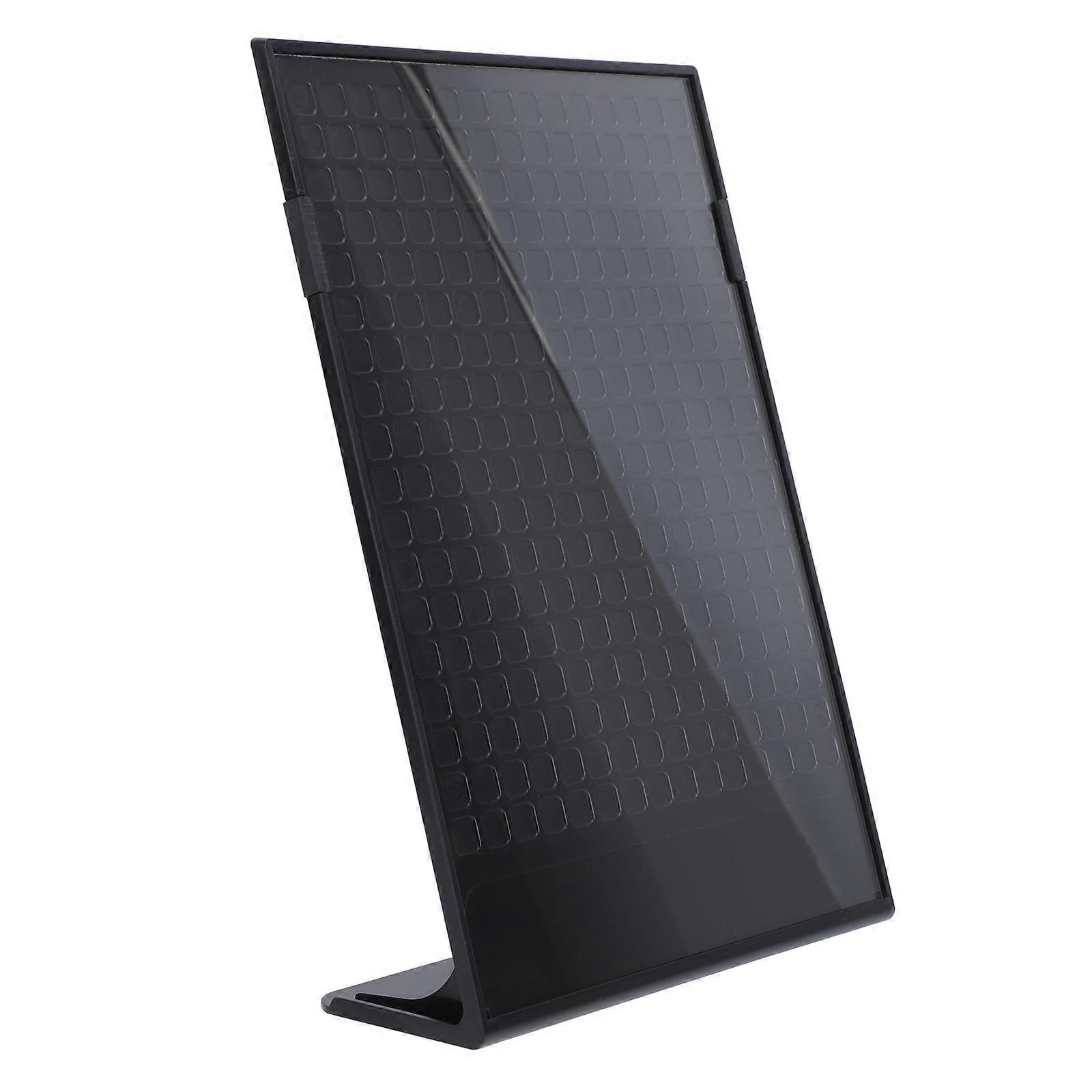 Menu Display Holder Vertical Tab Rack for Hotel Black Acrylic and Plastic for Price Display 1Pack