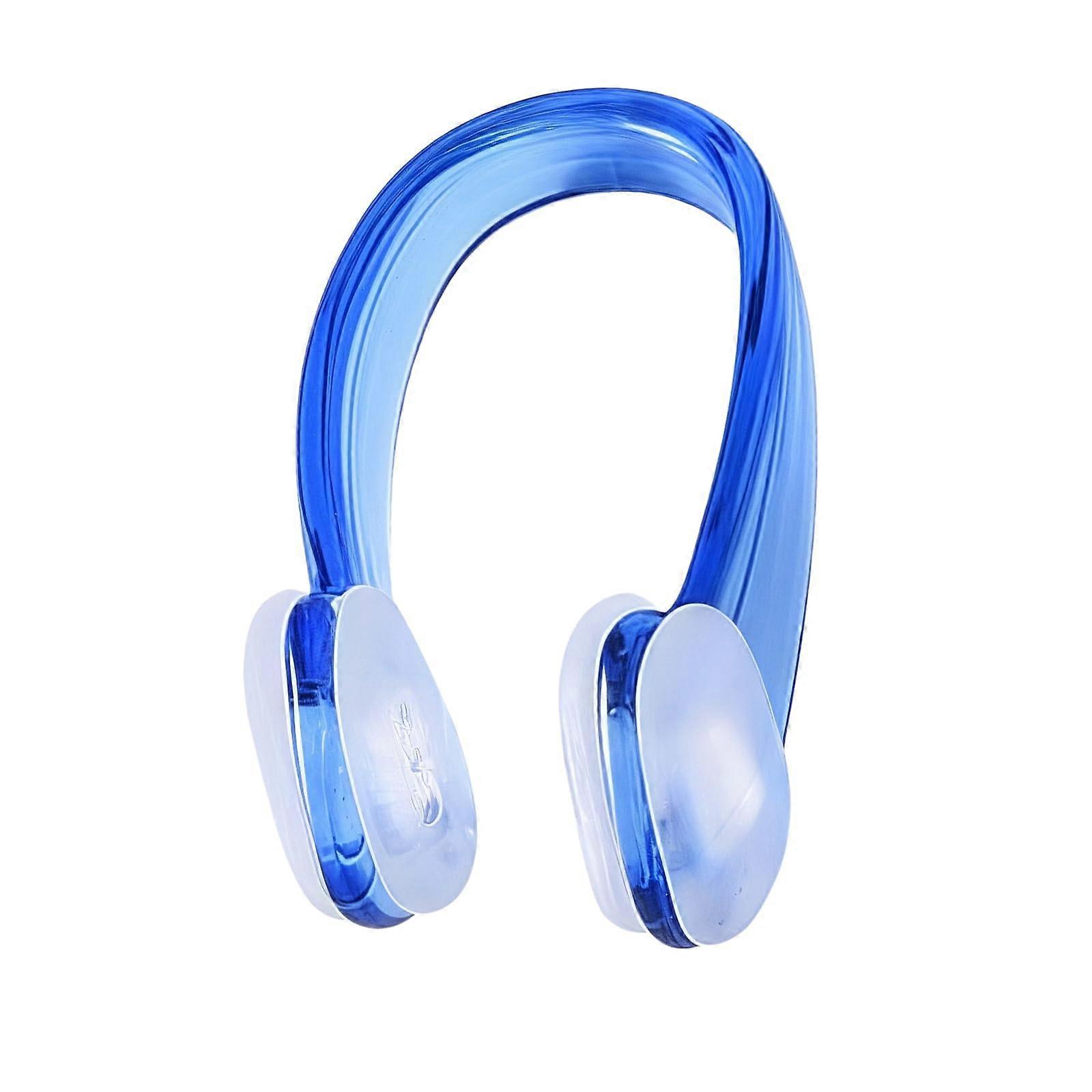 Swimming Nose Clip Silicone With Storage Box For Diving Surfing Blue