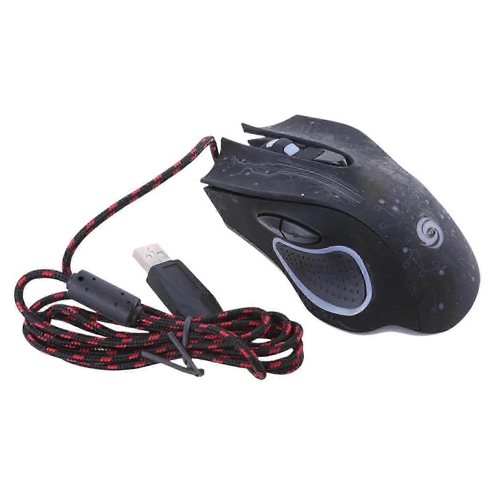 Professional Wired Gaming Mouse 6 Button 3200DPI LED Optical USB Computer Game