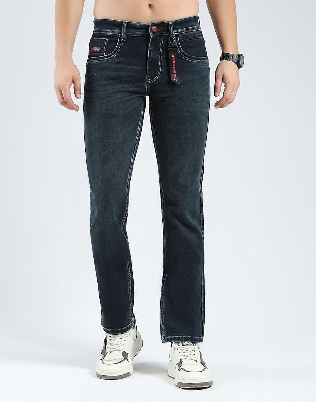 Monte Carlo Men's Regular Fit Mid Rise Jeans