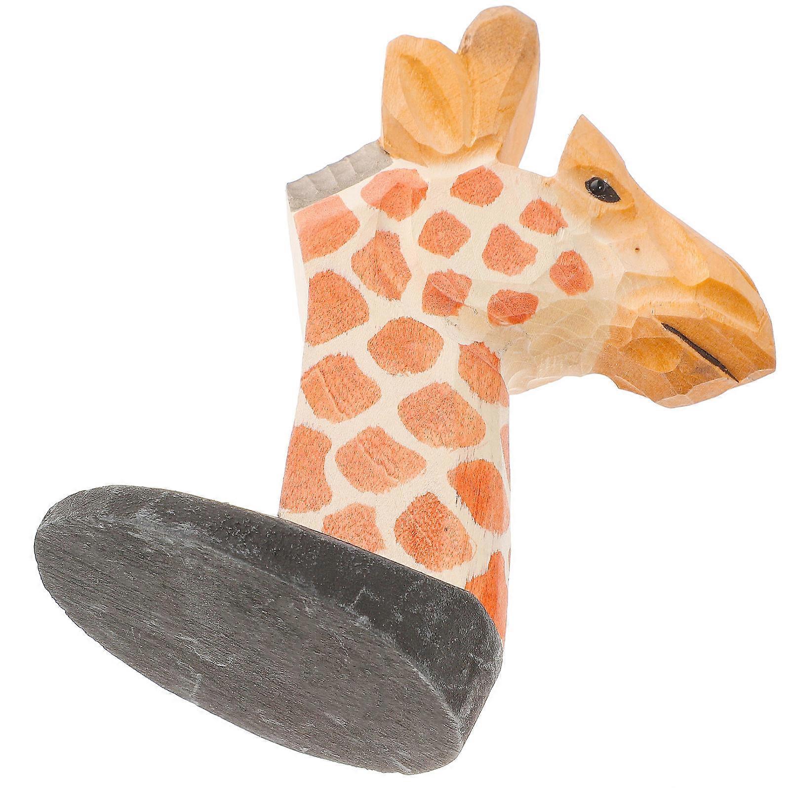 Adorable Wood Glasses Stand for Storage MultiColored Animal Shaped Eyeglasses Holder with Groove Design