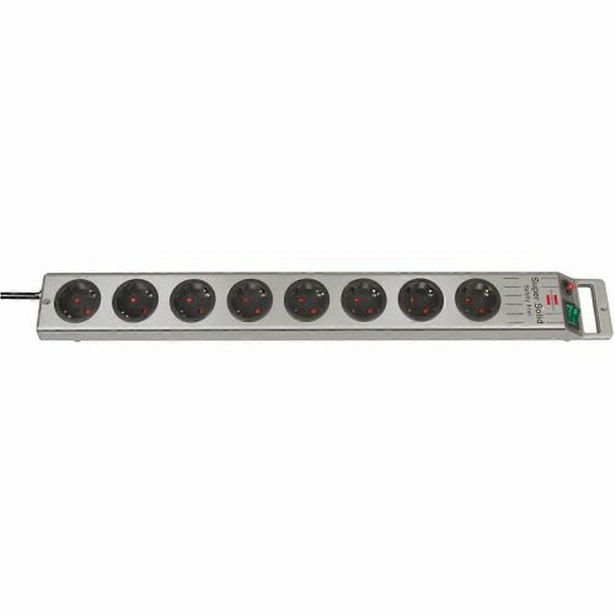 Prise de courant 8 prises avec interrupteur Brennenstuhl Super-Solid-Line 3600 W (2,5 m)