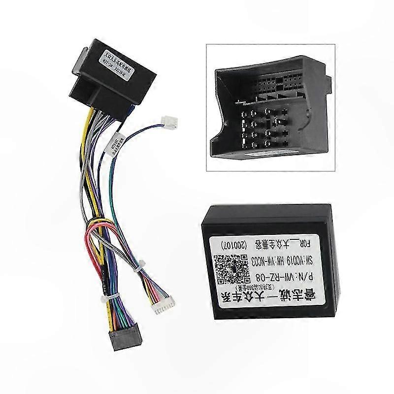 Skoda Superb 2 B6 2008-2015 Car Radio Trim Panel Frame Power Cable CANBUS Interface Adapter