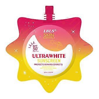 1-3x Ultrawhite Airy-Fit Sonnencreme SPF50 PA++++, feuchtigkeitsspendende UV-Schutz-Sonnencreme für das Gesicht für den täglichen Gebrauch, nicht fettend, kein Weißstich, wasserfest