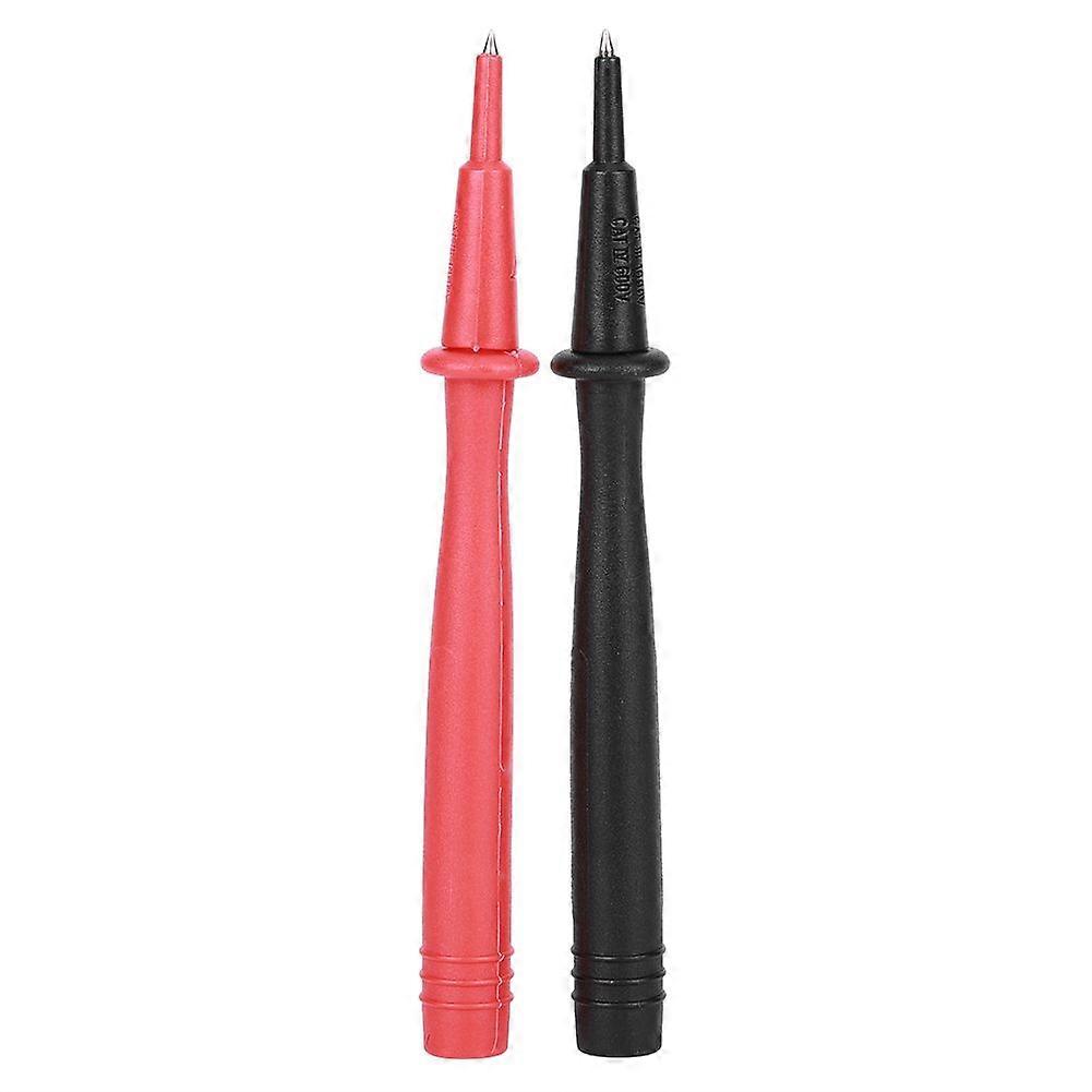 2PCs Multimeter Probe Voltmeter Accessory Nickel Plated Copper End 2mm Needle 4mm Banana Jack