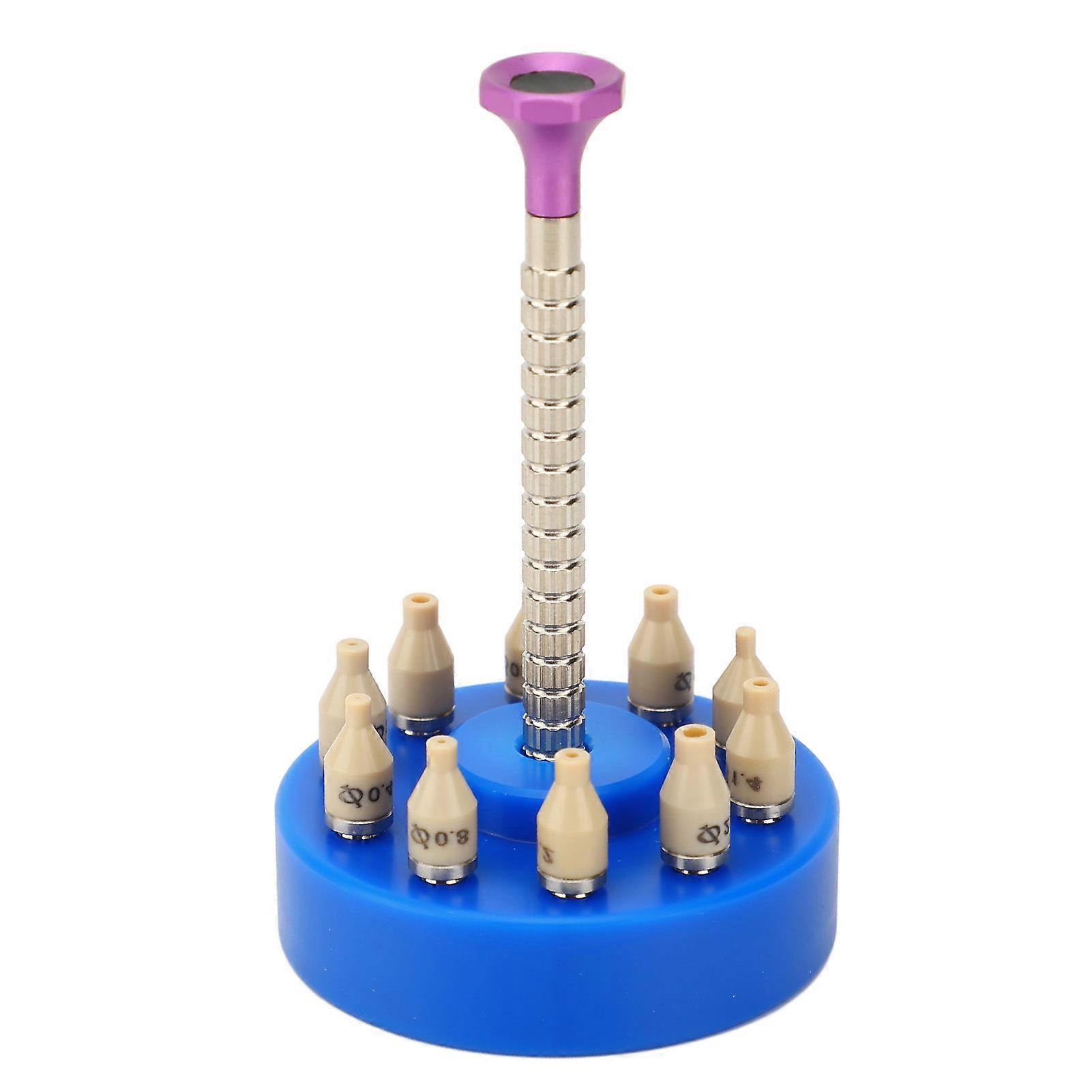 Watch Hands Fitting Tool 10 Sizes 0-2.2mm Blue Press Setter