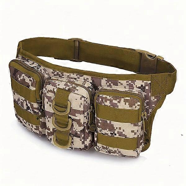Outdoor small fanny pack, camouflage and waterproof, multiple carrying methods