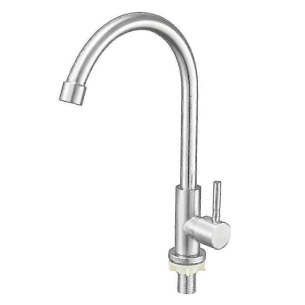 Kitchen faucet for cold water with vertical design