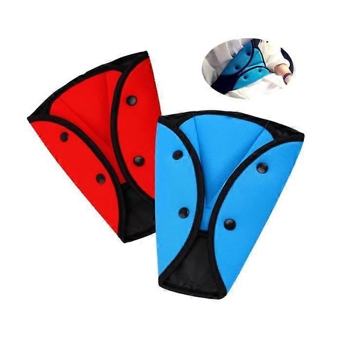 Child Seat Belt Protector - Universal - Triangle - Blue - Red