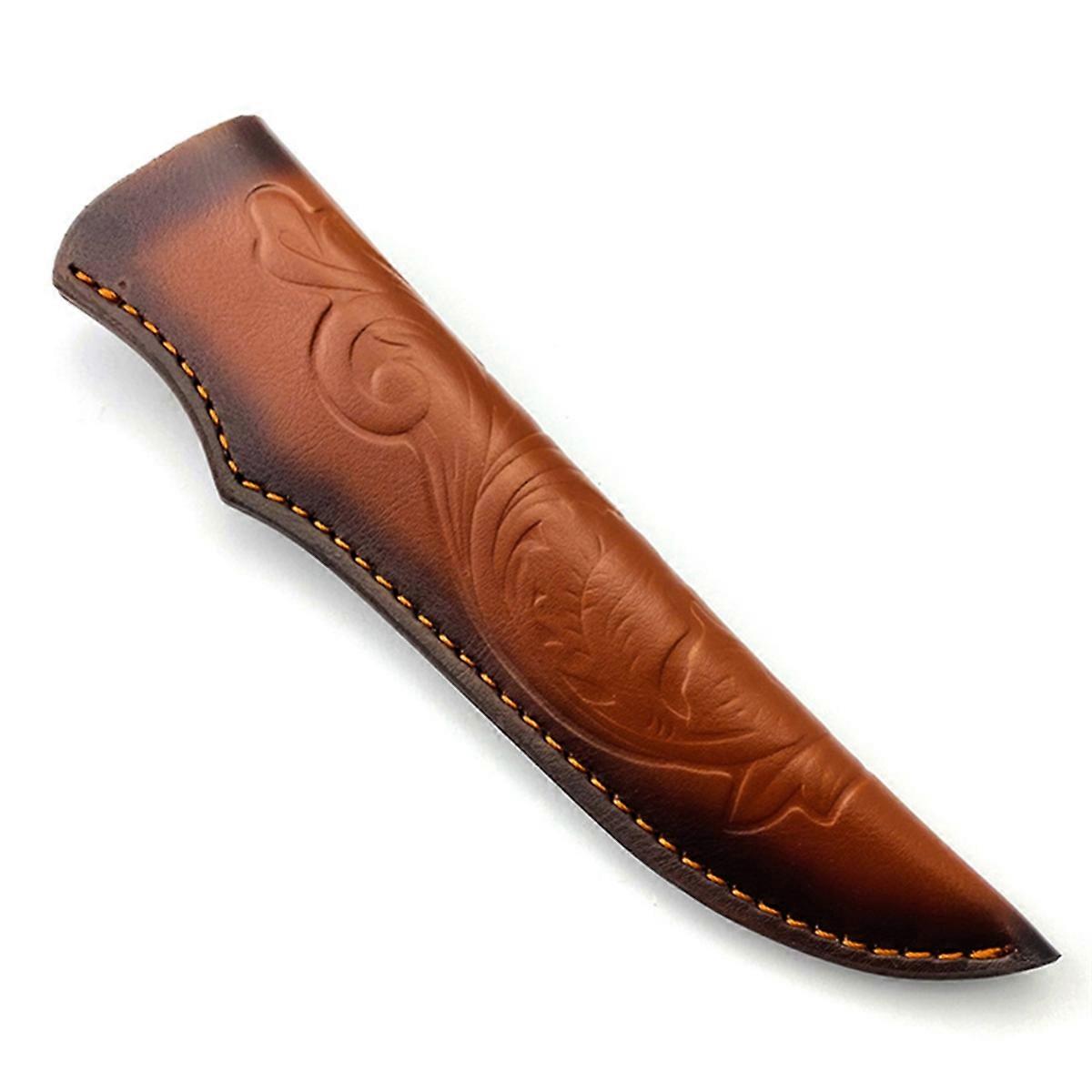 Cow Leather Straight Knife Sheath Storage Bag 1Pcs