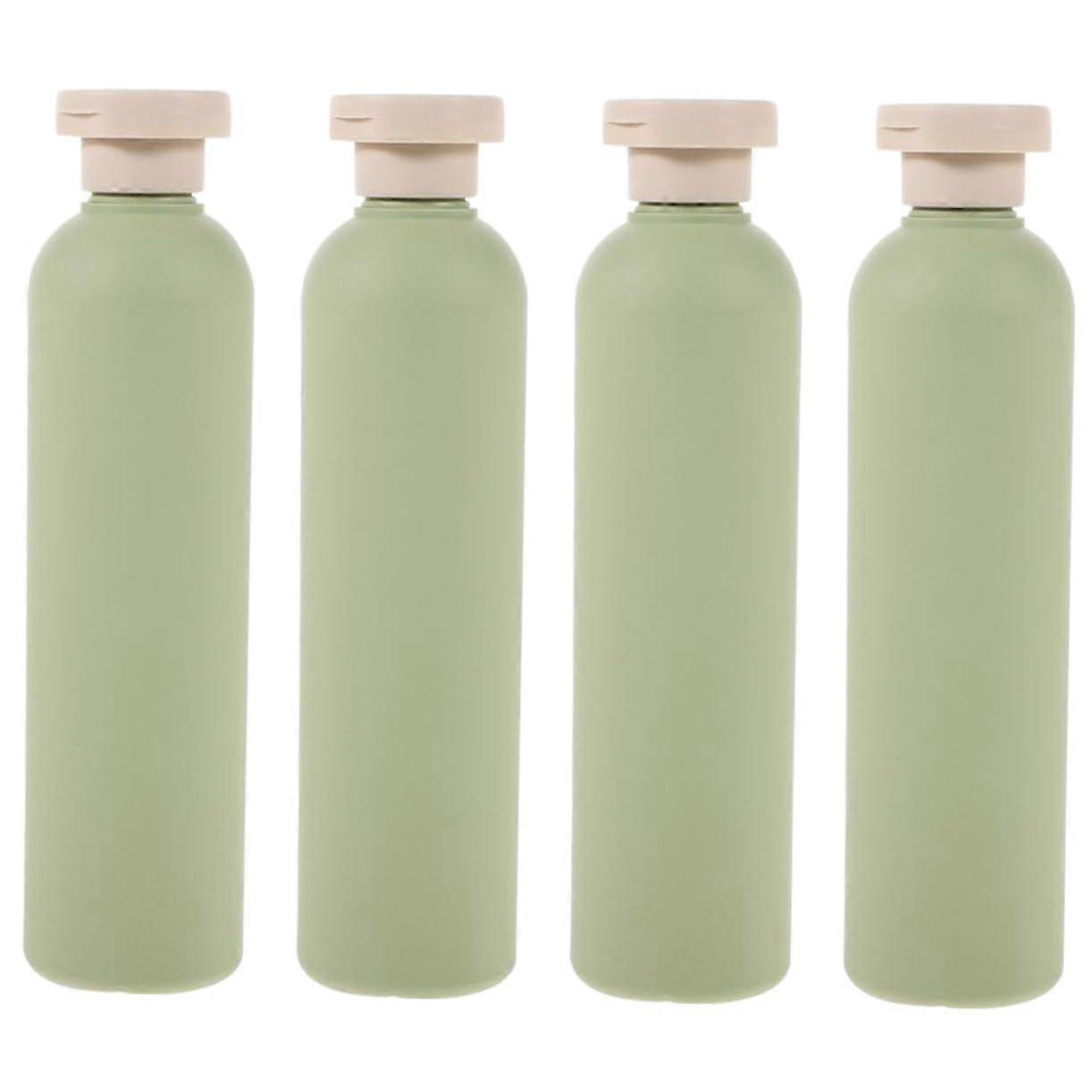 4pcs Empty Shampoo Bottles Reusable Plastic Travel Dispenser Bottles, 4Pc Set, Refillable Lotion Containers