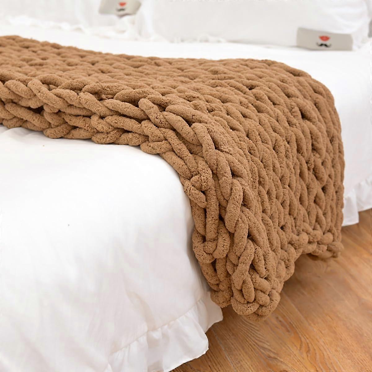 Soft Warm Rabbit Plush Fleece Blanket Thick Large 100x200cm Color F Cozy Fuzzy Bed Throw For Sofa Travel