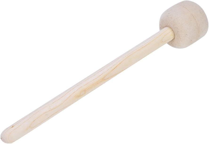 Durable bass drum mallet with wool felt head