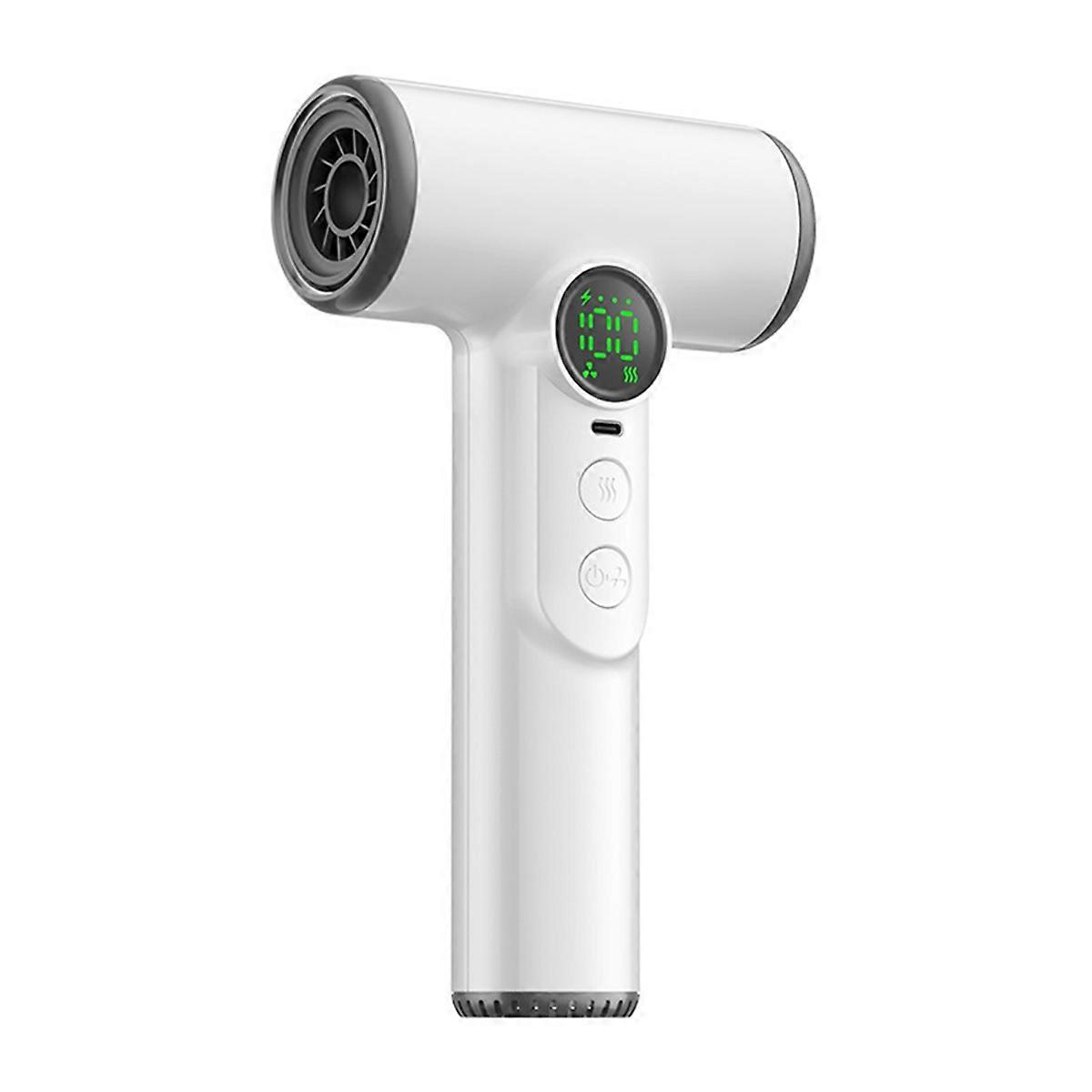 Wireless Portable Hair Dryer 30000RPM 100 Speed Settings Quick Dry Negative Ion Intelligent Temp Con