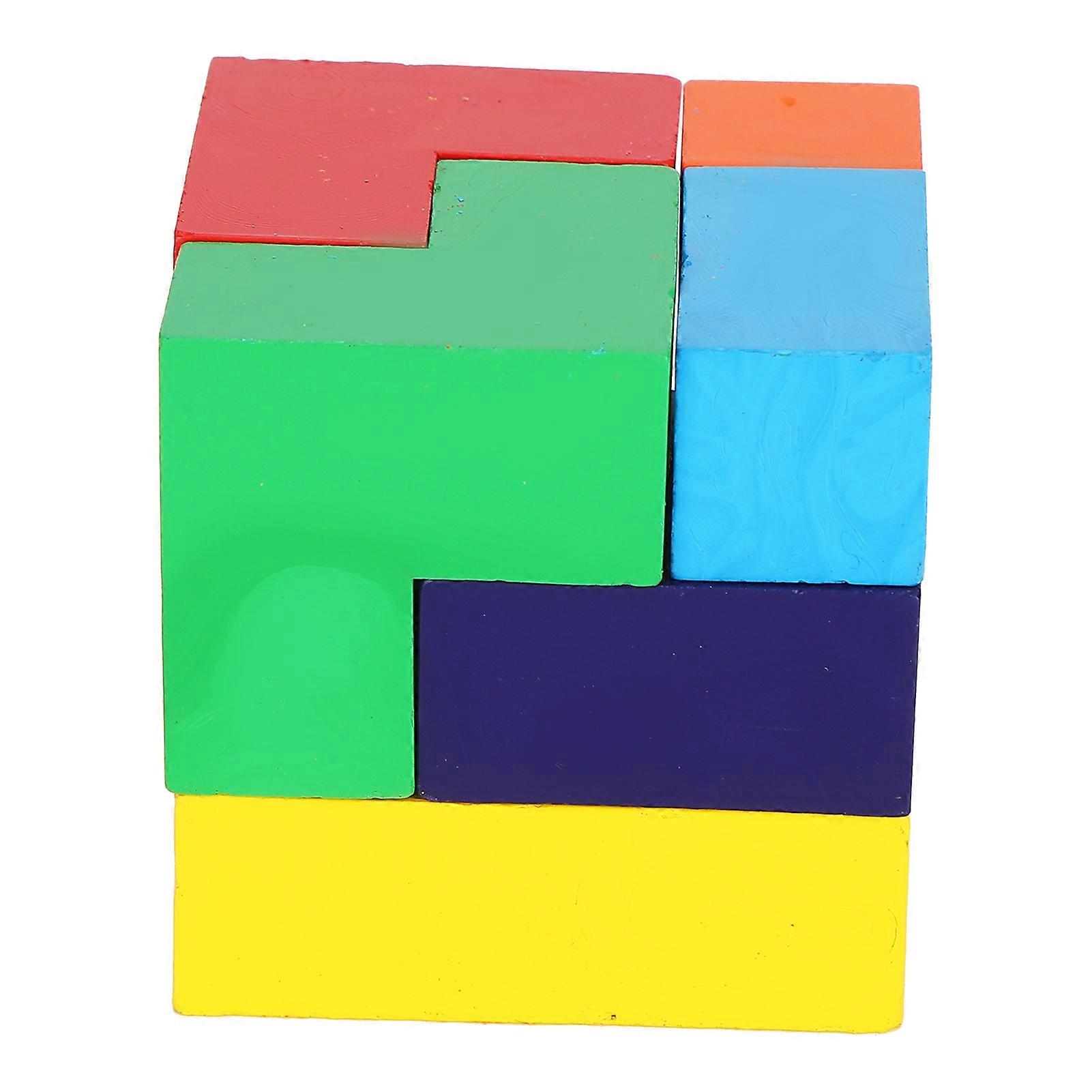 Magic Cube Crayon Children's Drawing Colored Wax Block for Children's Drawing Graffiti