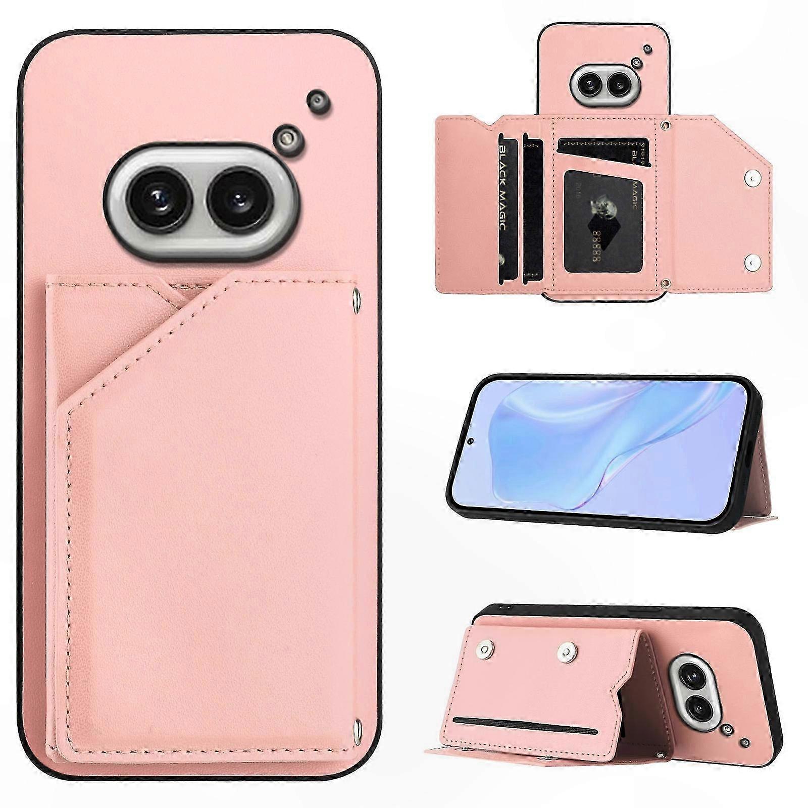 Phone Case with Four Card Slots and Wrist Strap for Enhanced Convenience