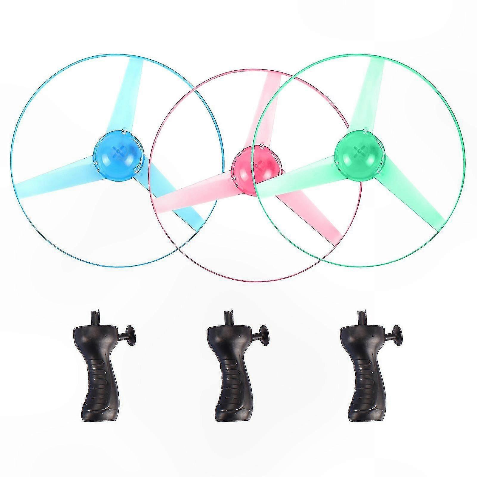 Illuminated Flying Disk with 3 LED Lights - Luminous UFO Saucer Toy for Kids