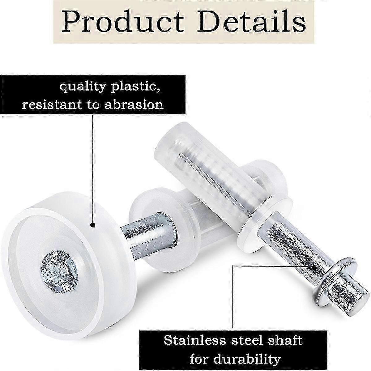 Bi-Fold Door Top Roller Guide Wheel and Top Pivot,Spring Loaded Bifold Door Hardware Kit Bifold Clos Edition 0901
