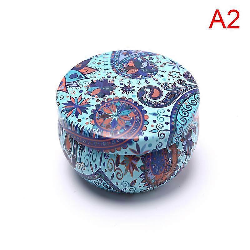 Retro Floral Tin Can Tea Storage Box Candy Gift Case