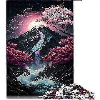 300 peças quebra-cabeça flor de cerejeira japão arte quebra-cabeças para adulto madeira quebra-cabeça brinquedo decoração da paredewd2183