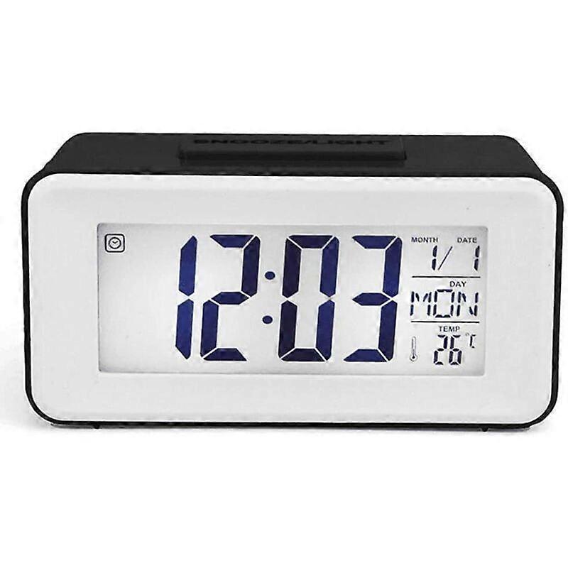 Litthing Digital Alarm Clock LED Digital Clock Alarm Clock Date Temperature 8