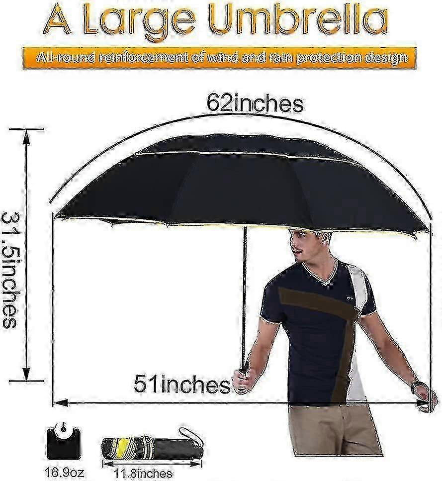 Golf Umbrella Foldable Golf Umbrella Stormproof Windproof Waterproof